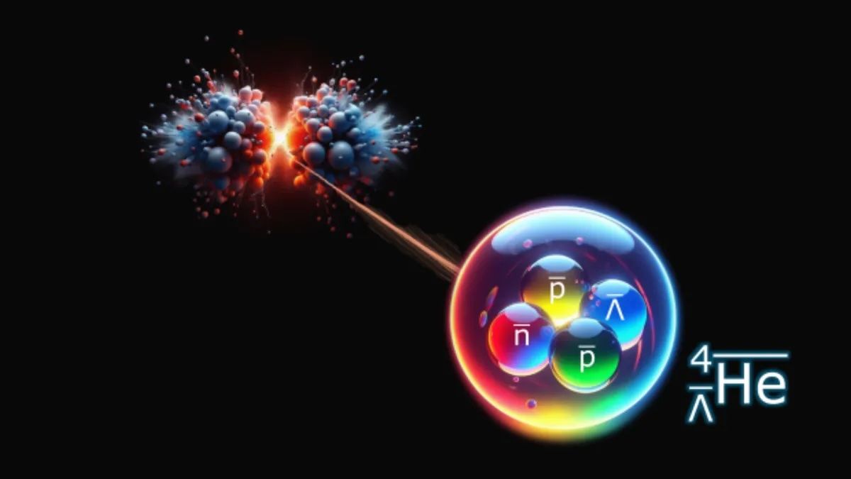Le Grand collisionneur de hadrons découvre la première preuve de la particule d'antimatière la plus lourde à ce jour