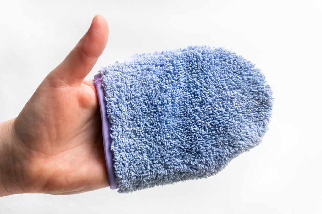 Tissons de démaquillant en microfibre