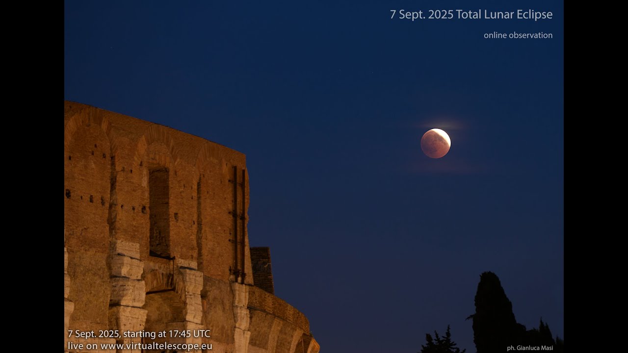Le 7 septembre 2025 Éclipse lunaire totale: Observation en ligne - 7 septembre 2025 - YouTube