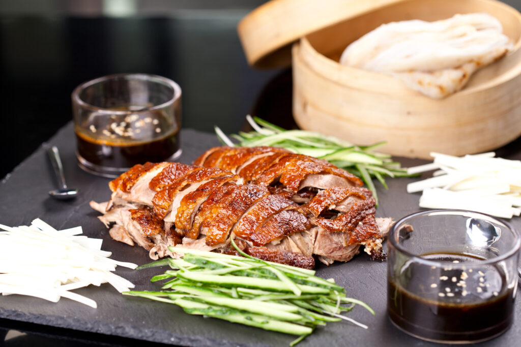 Dîner de canard Pékin à Pékin, Chine