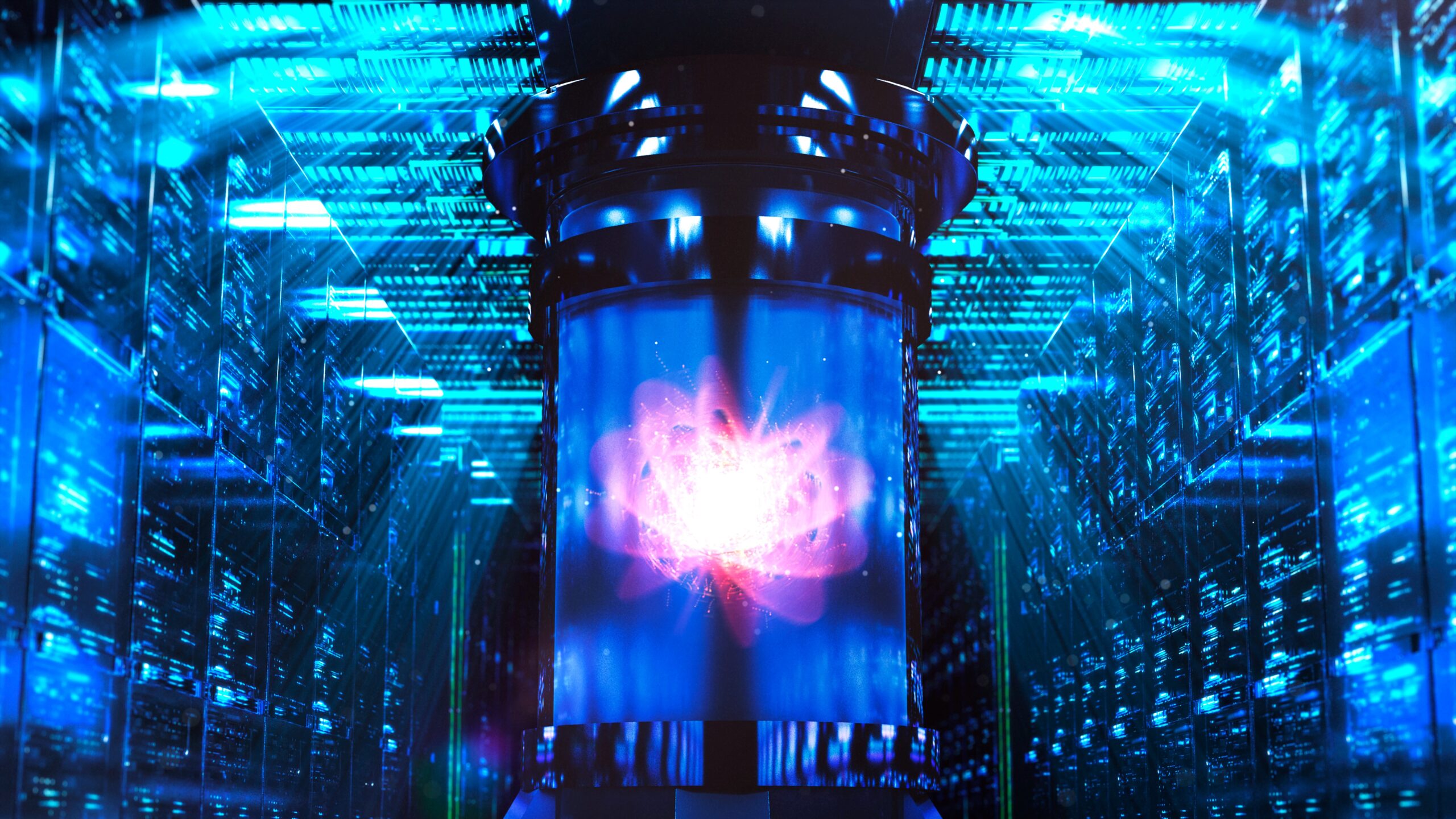 Concept art shows a nuclear reaction