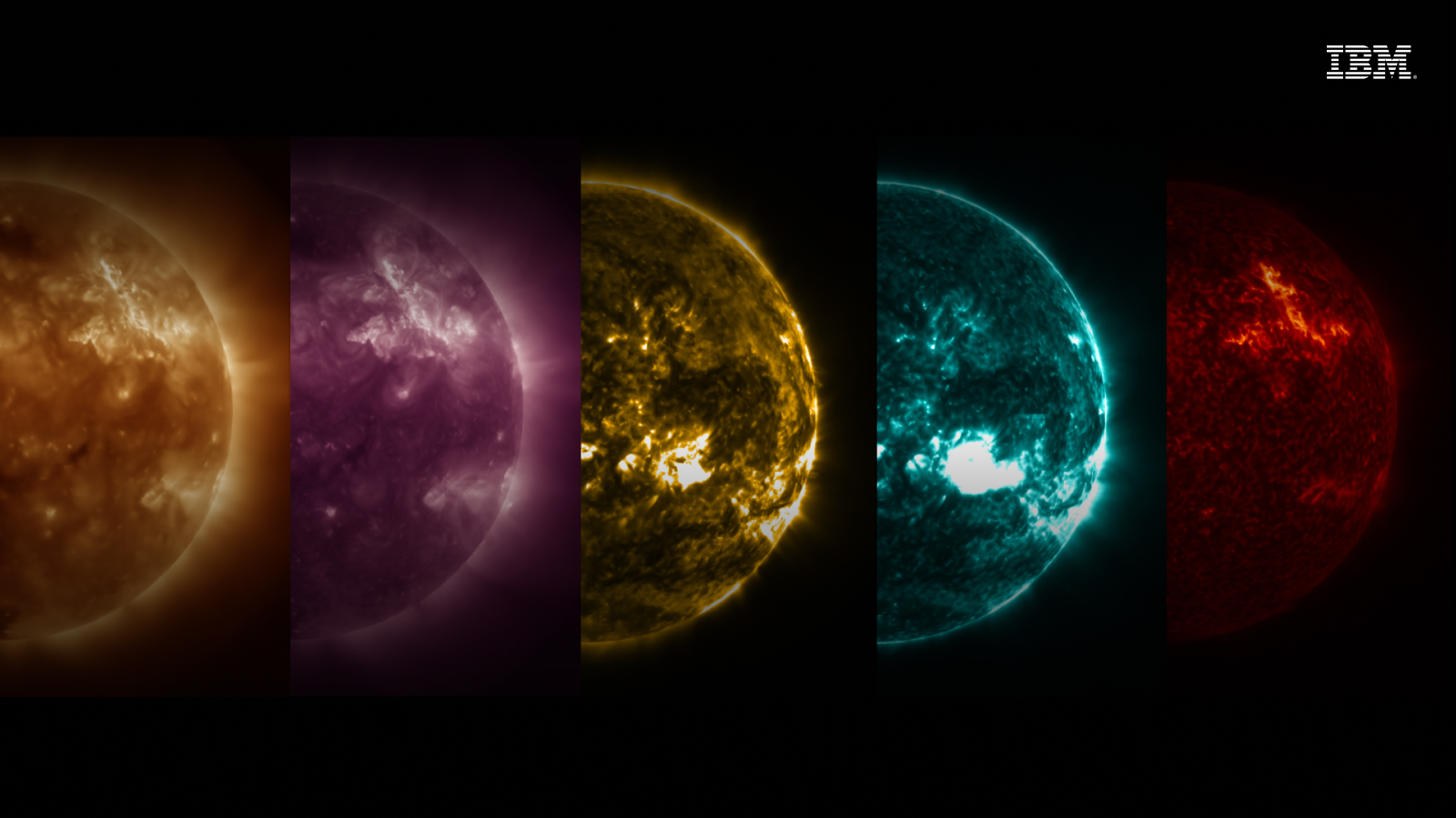 The sun's dynamic surface.