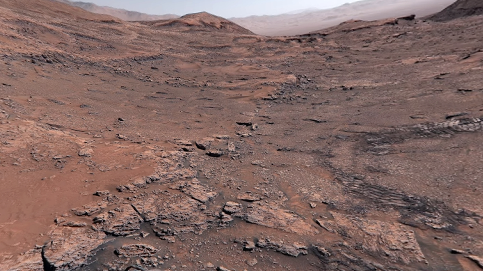 Photo de Mars Surface prise par la curiosité Rover
