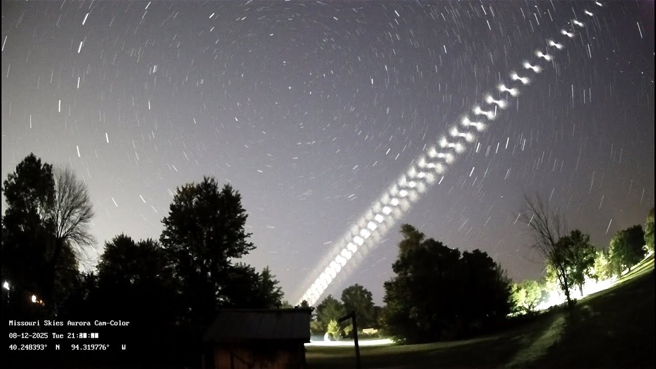 Décharge de carburant satellite rotatif - 12 août 2025 - Albany, Missouri - YouTube