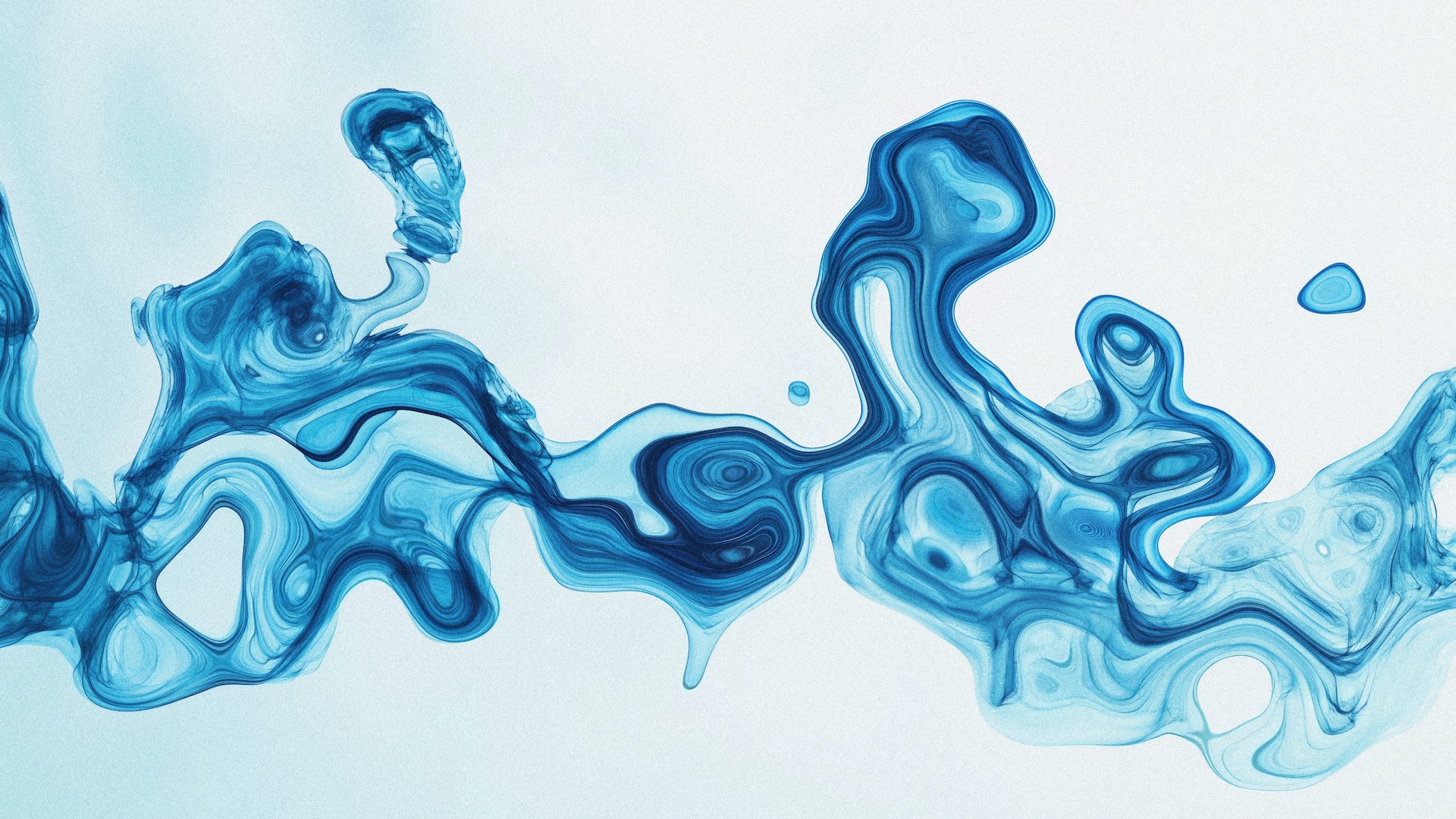 an abstract illustration with swirling blue shapes that resemble water