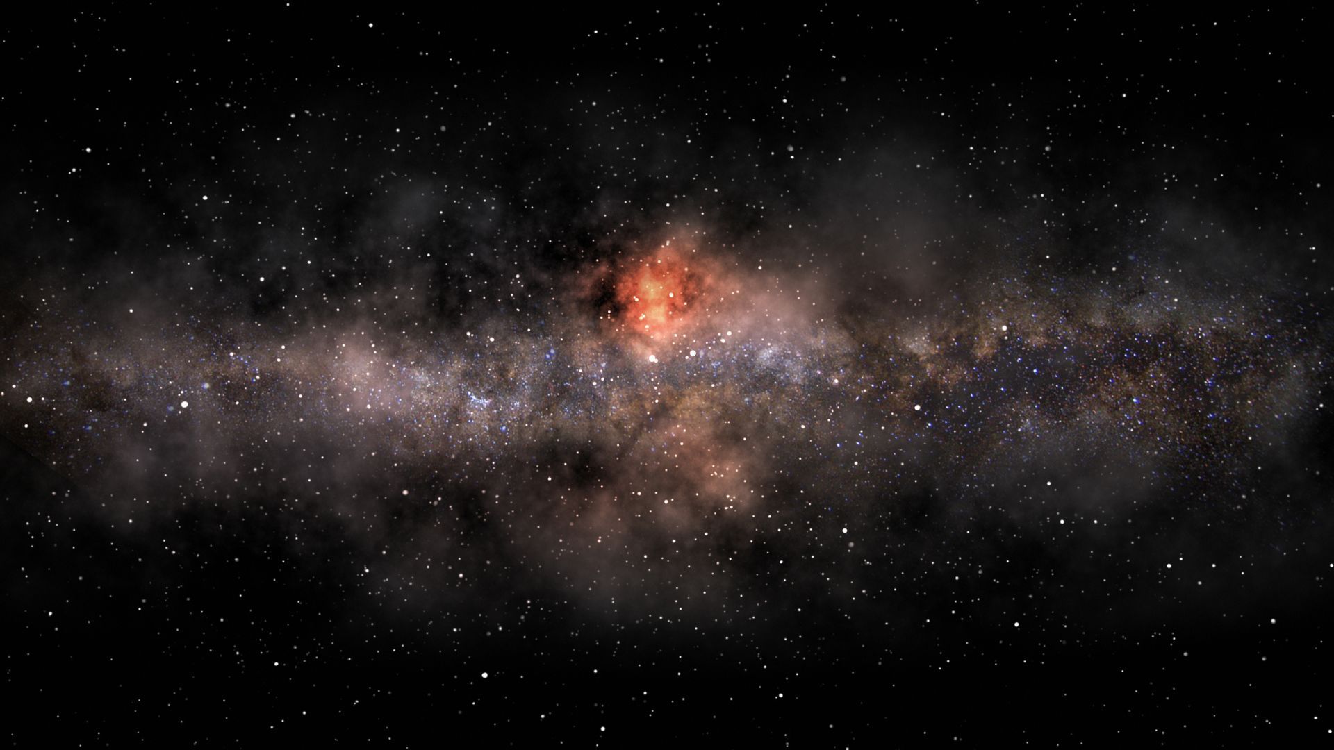 Panoramic image of the Milky Way galaxy.