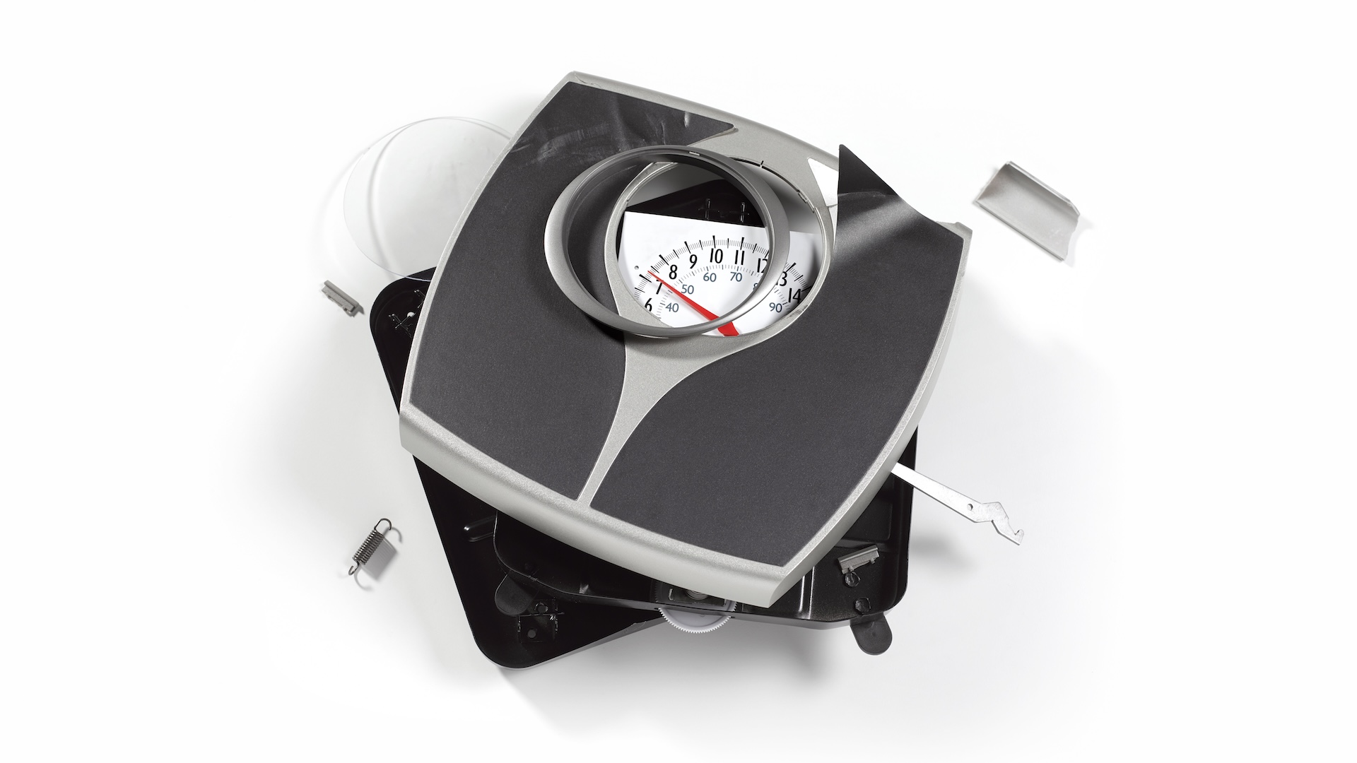 un pèse-personne brisé