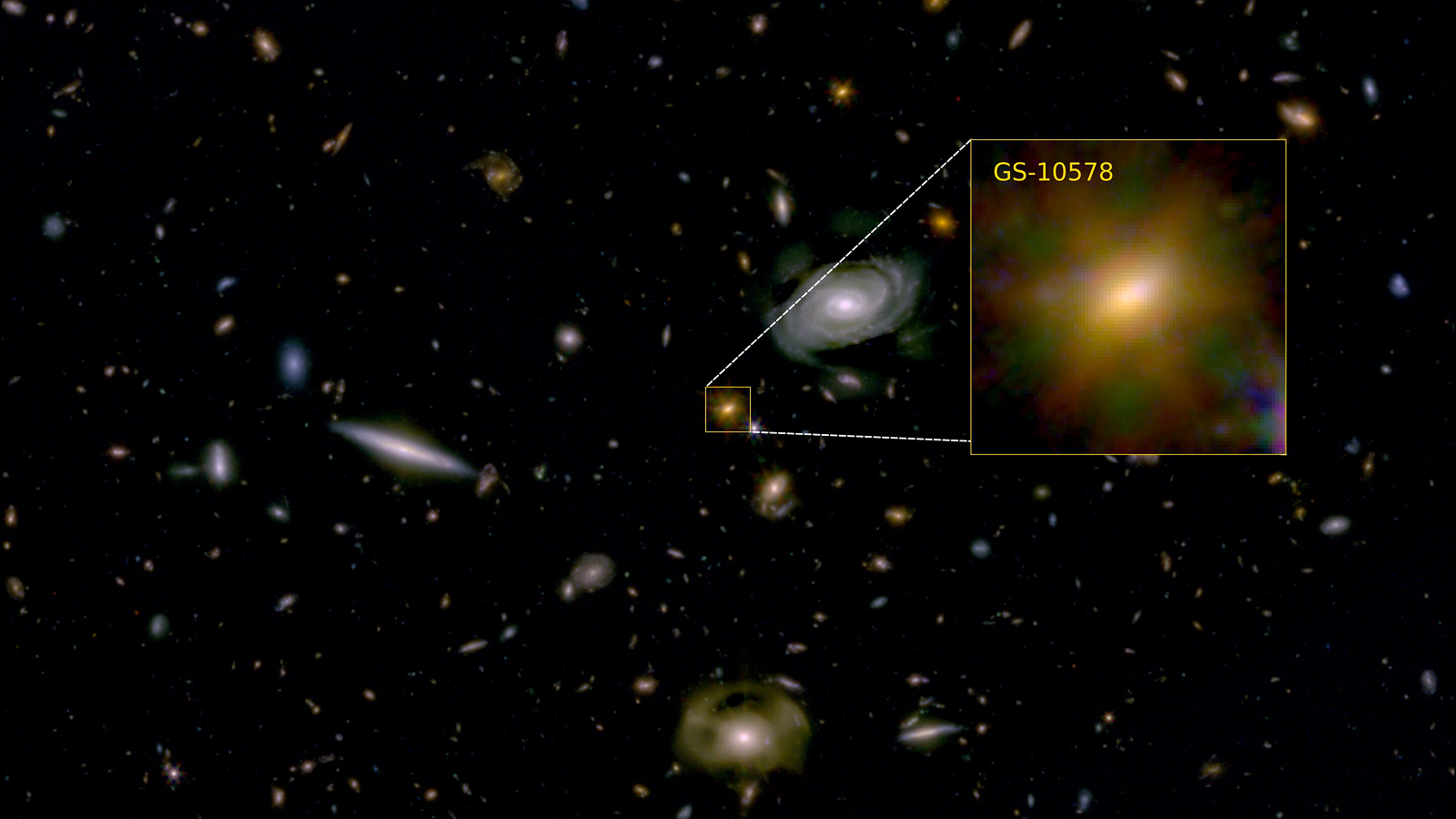 Une image de la galaxie GS-10578, ou 