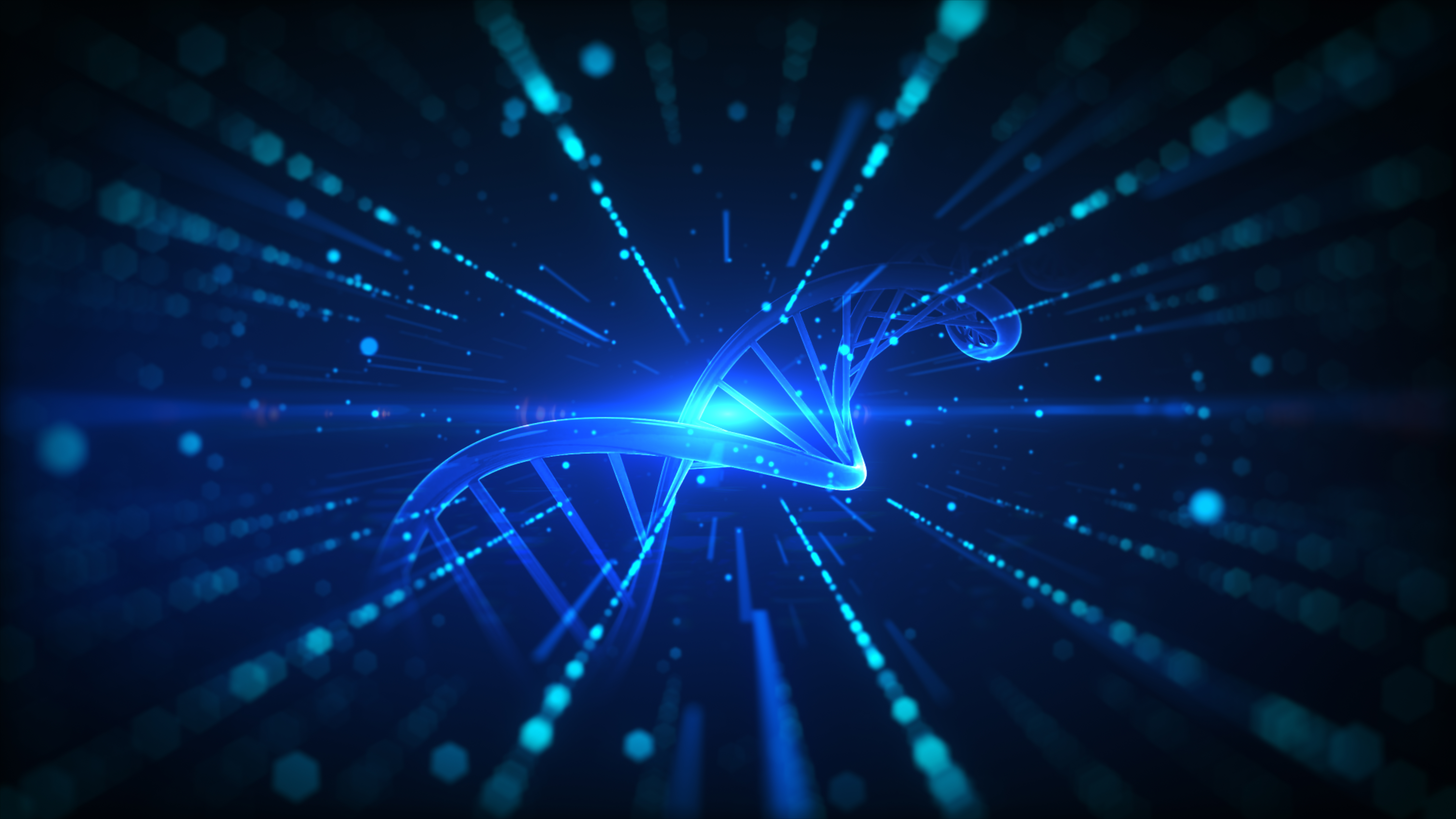 illustration d'une molécule d'ADN avec une section spécifique mise en évidence