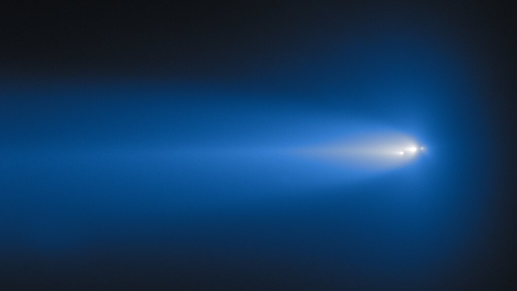 La comète C/2025 K1 (ATLAS) les 11 novembre et 6 décembre 2025 alors qu'elle commençait à se désagréger, comme l'a vu le télescope Gemini North.