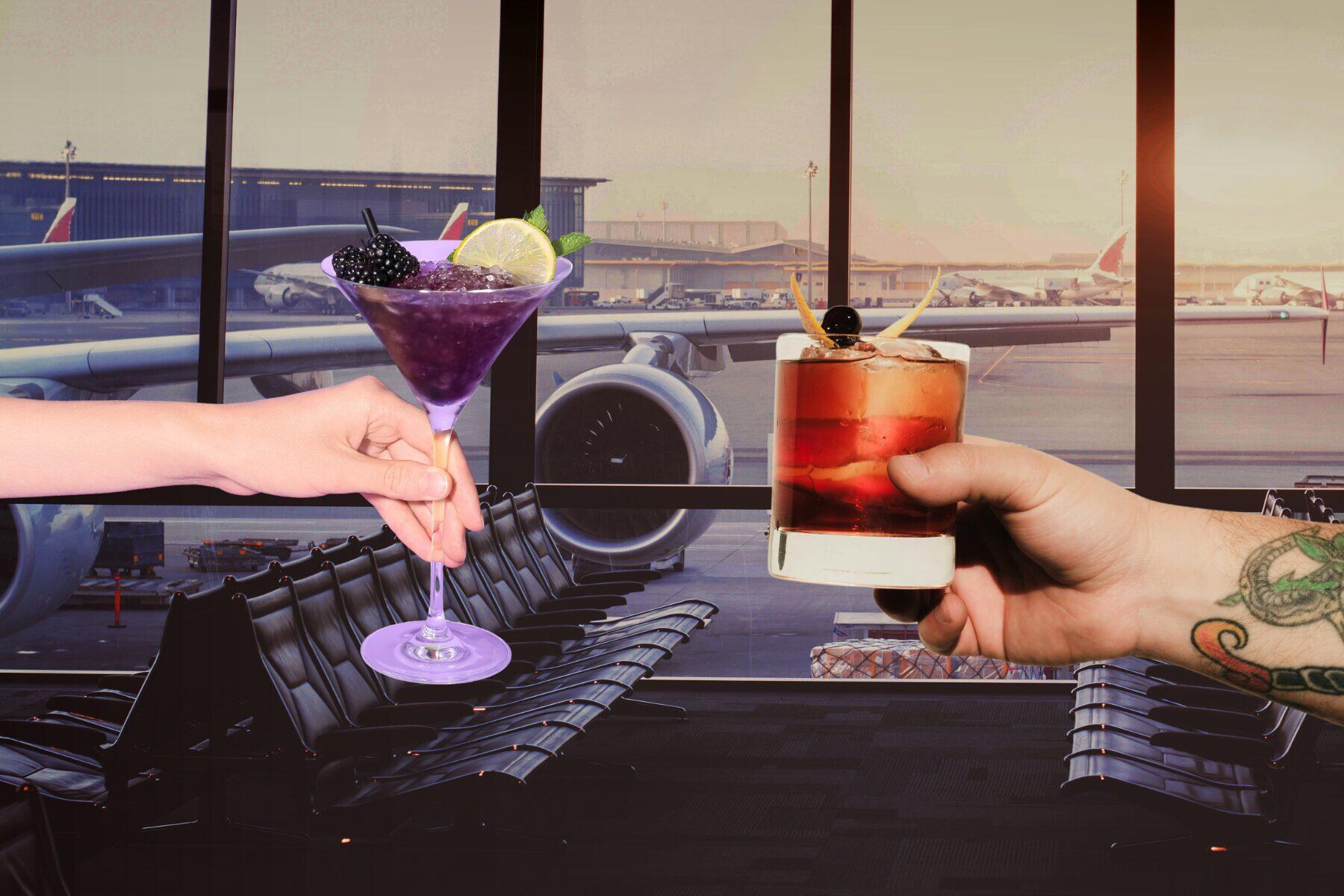 Boire est le seul moyen de rendre les aéroports tolérables