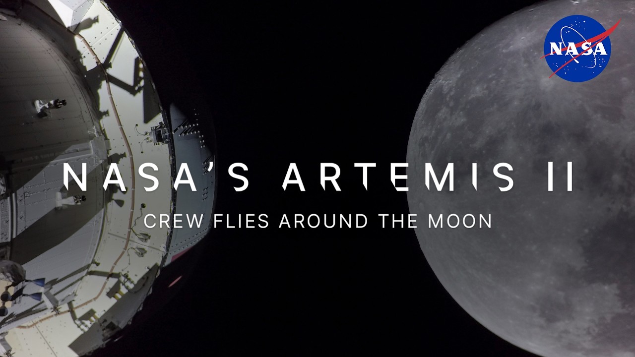 L'équipage Artemis II de la NASA vole autour de la Lune (diffusion officielle) - YouTube