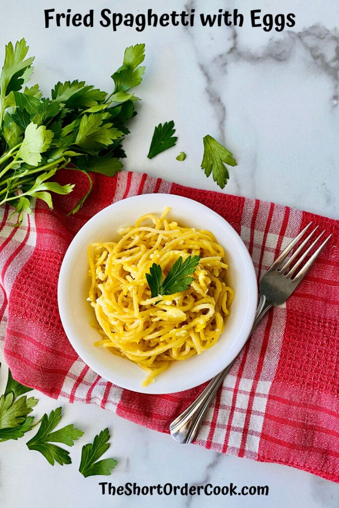Spaghettis Frits Aux Oeufs