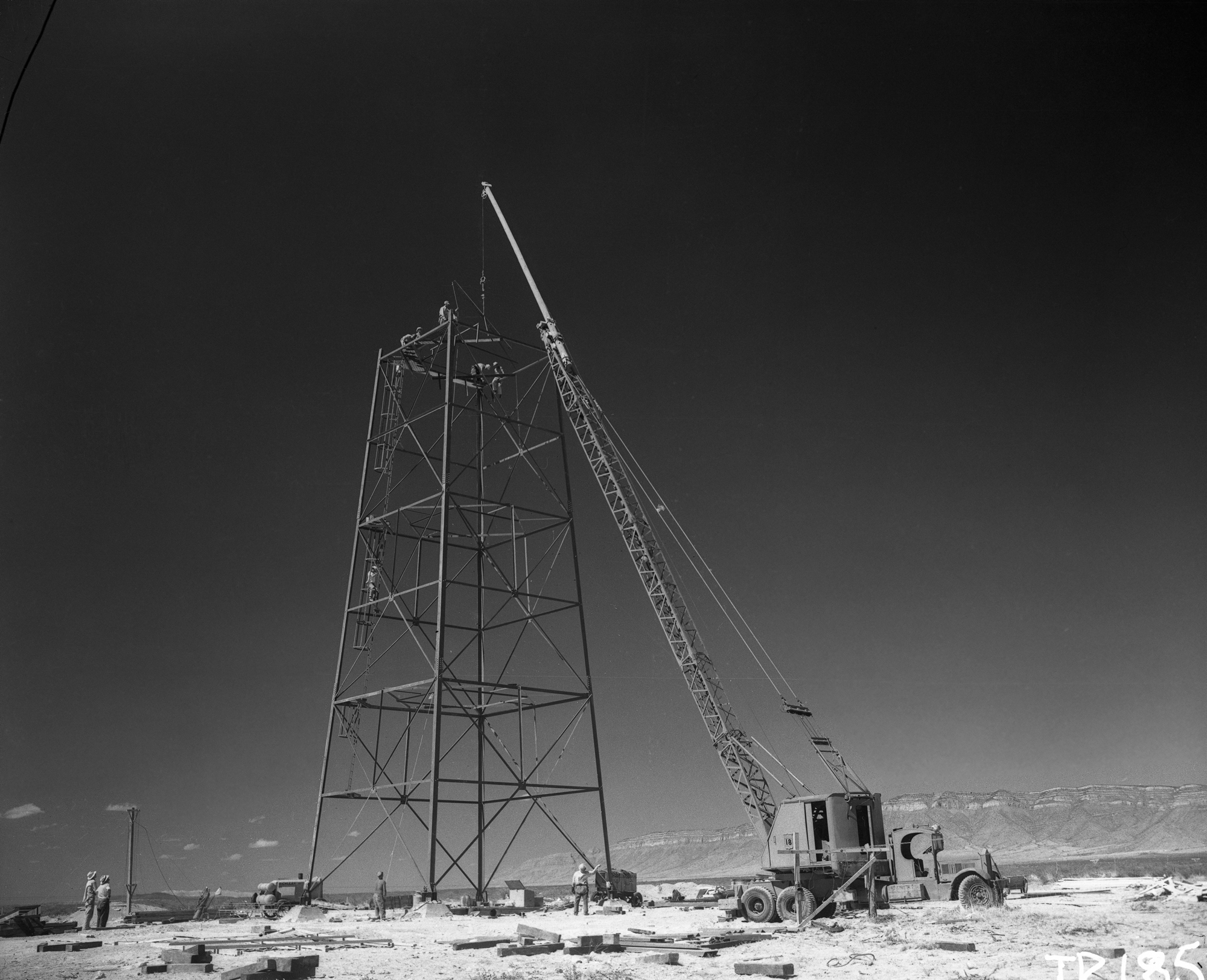 Photo du site d'essais nucléaires de Trinity