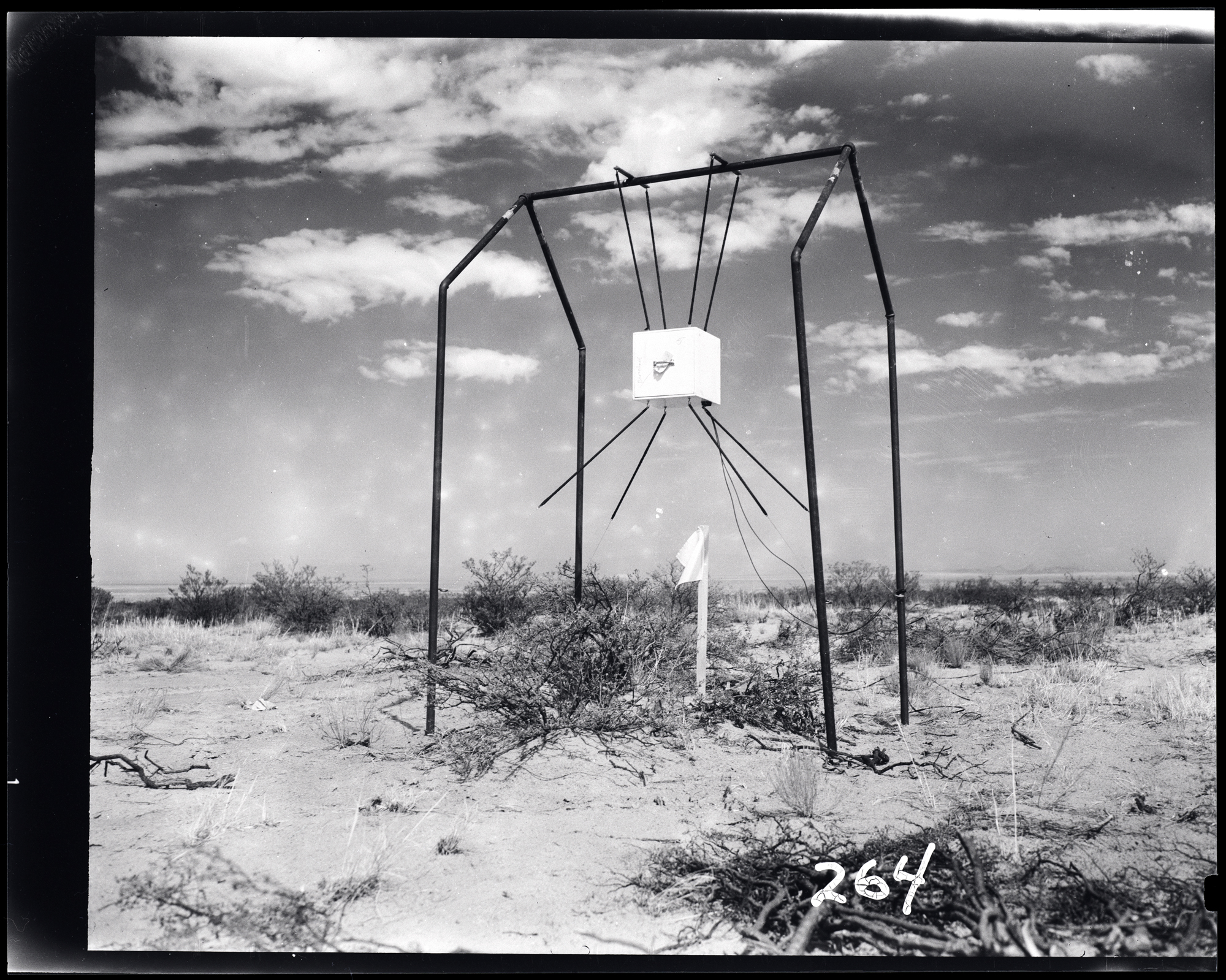 Photo du site d'essais nucléaires de Trinity