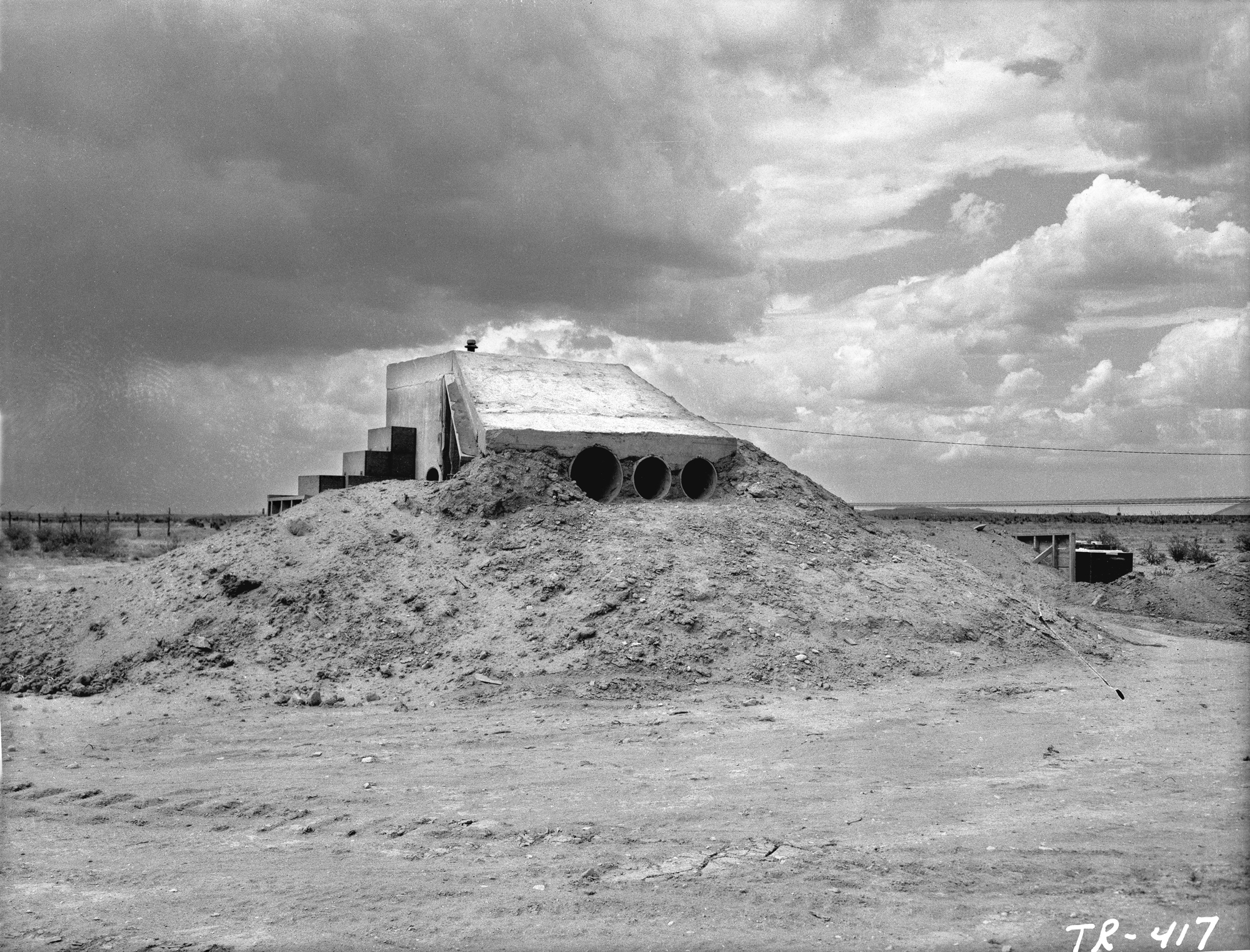 Photo du site d'essais nucléaires de Trinity