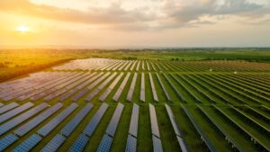 Selon une étude, planter des cultures dans des champs de panneaux solaires est plus efficace, protège les plantes et aide à garder les travailleurs au frais