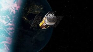 NASA’s Neil Gehrels Swift Observatory, shown in this artist’s concept, has orbited Earth for more than 20 years, studying the ever-changing universe.