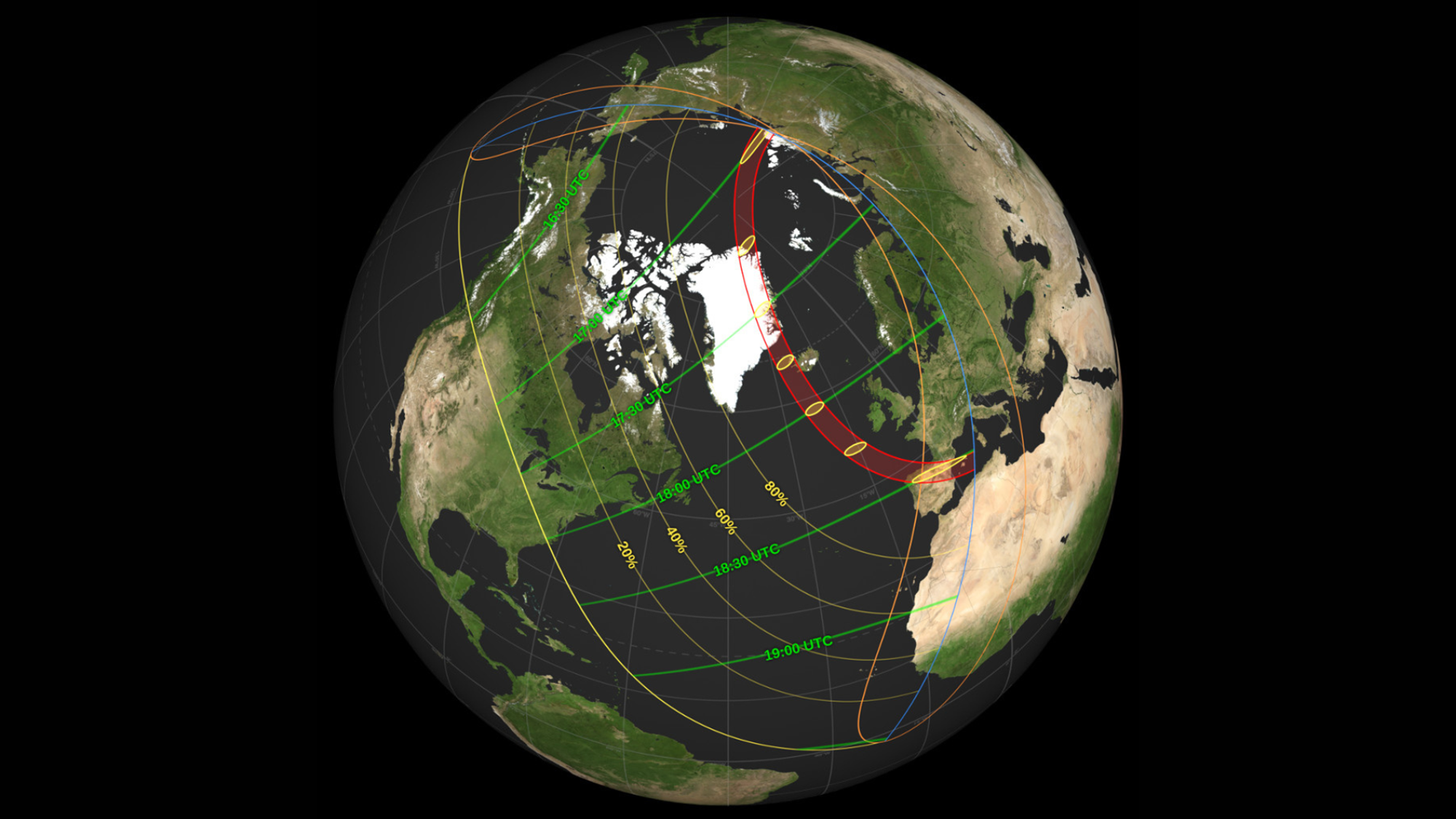 Pourquoi l'éclipse solaire totale du 12 août semble reculer sur les cartes