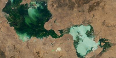 Des lacs d&rsquo;un vert fantomatique fusionnent dans l&rsquo;arrière-pays australien après 2 ans de fortes pluies — La Terre vue de l&rsquo;espace