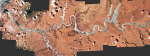 L'astuce de la lumière du soleil transforme le « cœur » perdu du fleuve Colorado en un serpent d'argent géant — La Terre vue de l'espace