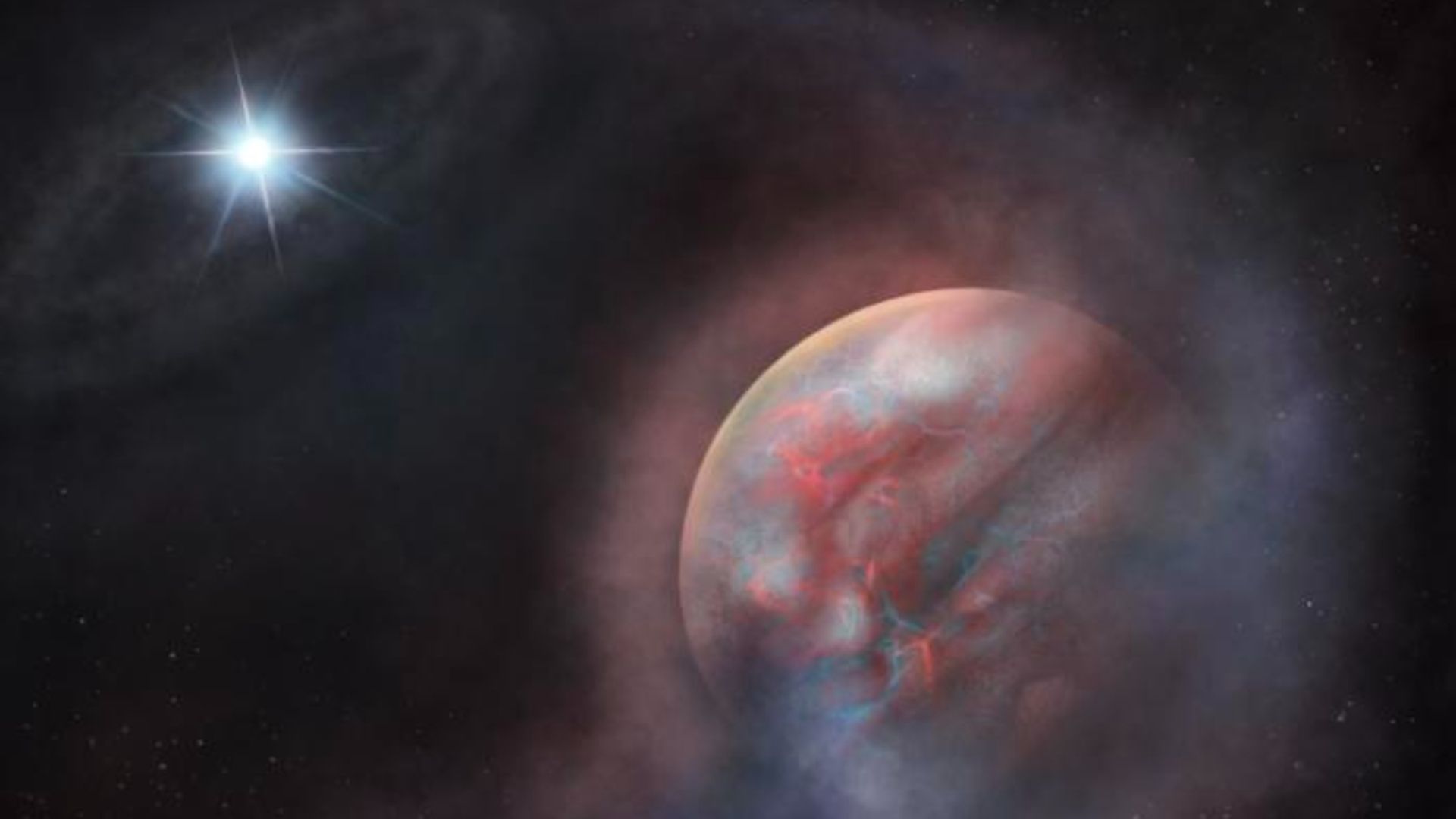 L'interprétation d'un artiste de ce à quoi pourrait ressembler la nouvelle exoplanète
