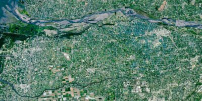 Une « mosaïque » multicolore de mini-fermes entoure le plus grand fleuve de Taiwan — La Terre vue de l&rsquo;espace