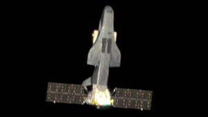 Un rapport du renseignement américain révèle un premier aperçu clair d'un avion spatial chinois top-secret qui largue des objets non identifiés au-dessus de la Terre
