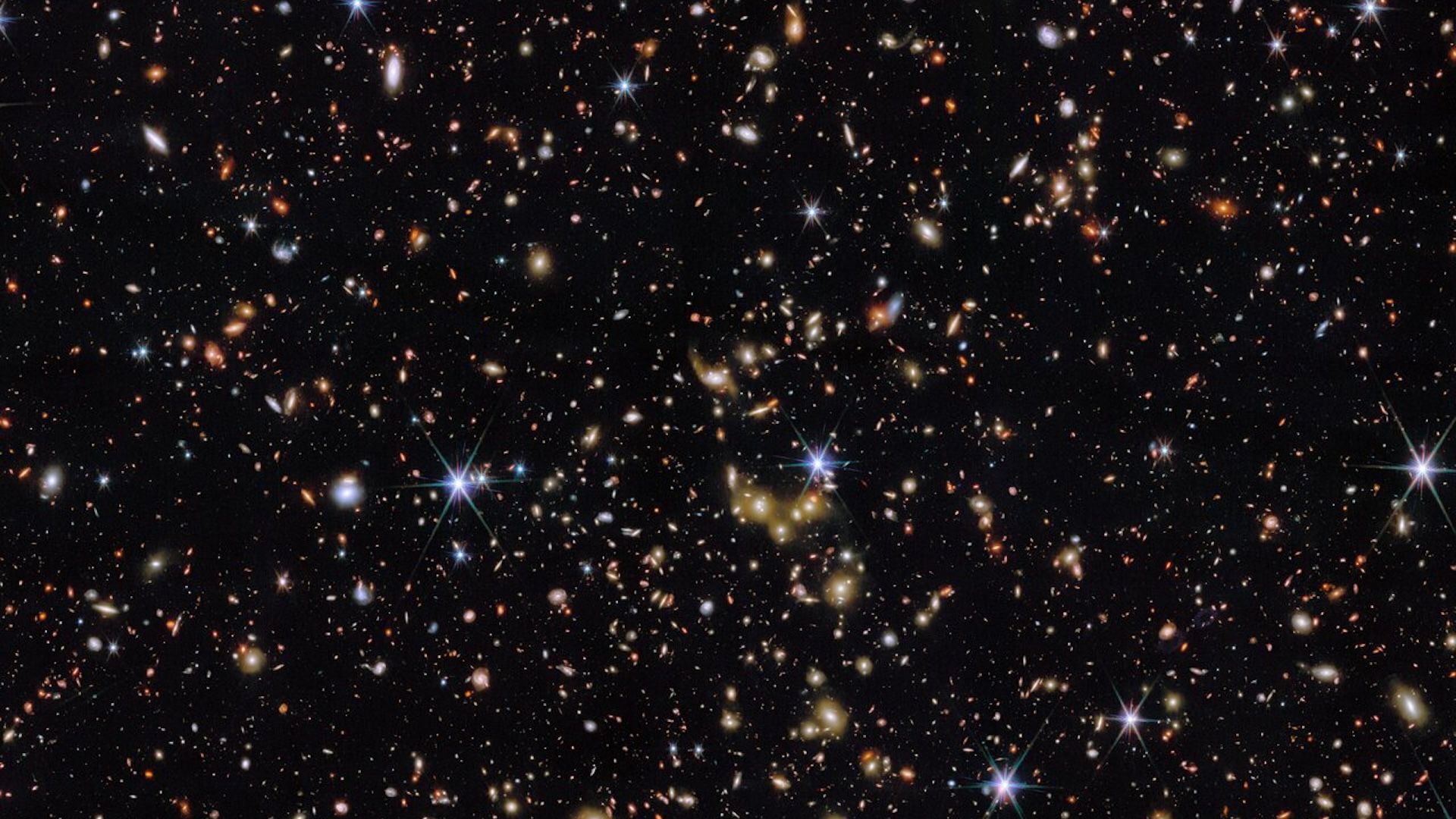a deep field image of thousands of galaxies